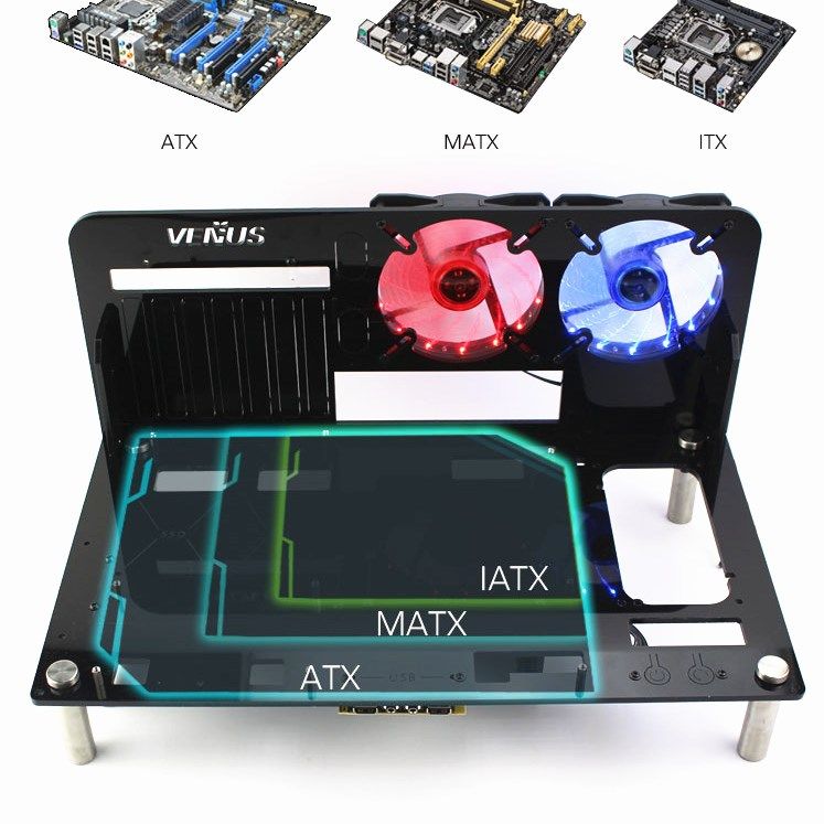 KOOLASON DIY Desktop Acrylic Rack Water cooling ATX MAZTX Tr,鲜花速递/花卉仿真/绿植园艺,花艺材料,淘宝优惠券,粉丝福利购,淘宝优惠卷