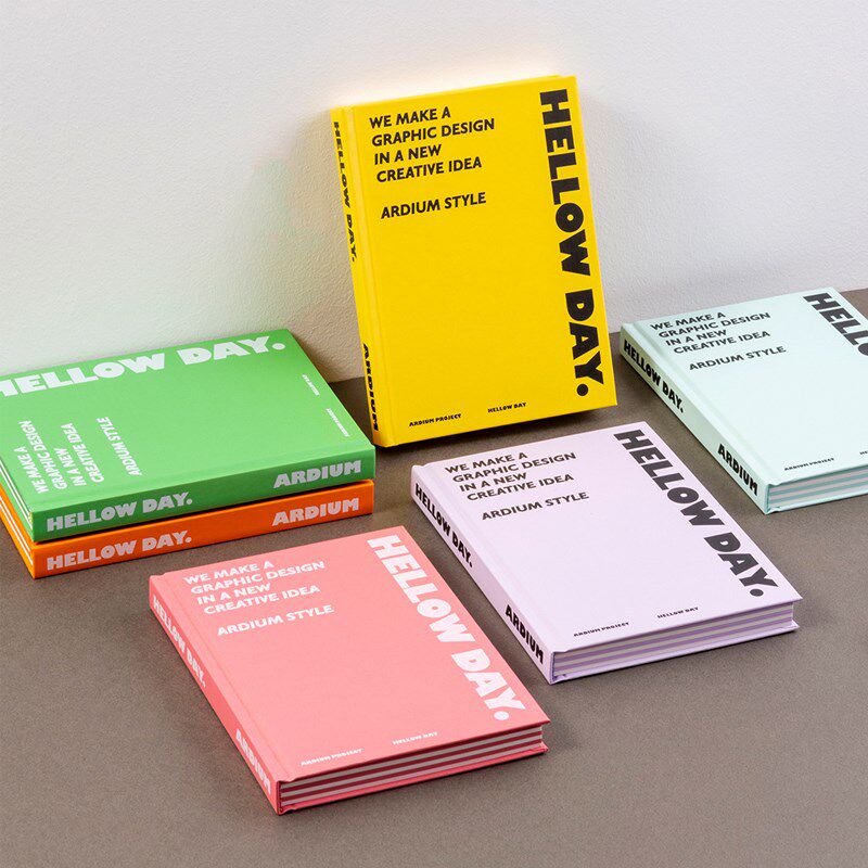 韩国ardium新款彩虹多巴胺彩A纸空白记事笔记本涂鸦绘画手账日记