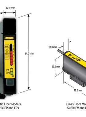 邦纳光纤放大D12EP6FV/SP6FV/SP6FP/SP6FGPY/SP6FPH/,D12DAB6FV/F