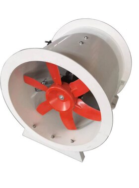 强-力管道式通风机 低玻噪音化工防腐轴D流风机F453BT351 1璃钢风