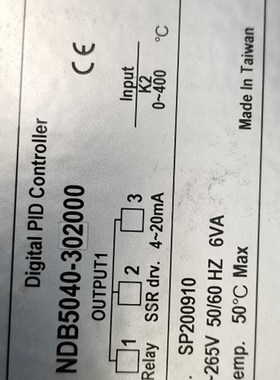 NDB5040-302000 YEONG HORNG YH489 YH-489 4R8*96 台湾毅鸿温控