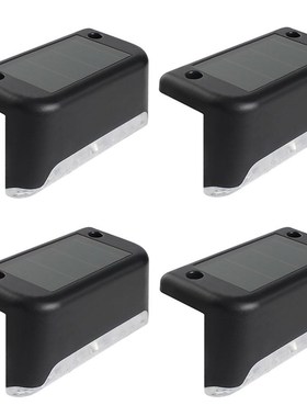 4Pcs bLed Solar Deck Lights Waterproof Outdoor Pathway Yard