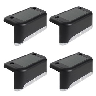 Deck Lights Waterproof 4Pcs Pathway Solar Outdoor Yard bLed