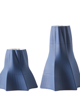 现代简约景德镇3D立体几何陶瓷花瓶饰品家居样板房W间酒店客厅装