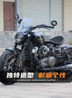 适用灰石奔e达250/300改装bobber单人款坐垫总成挡泥板手把