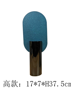 现代北欧样板房客厅m书房金属圆柱摆件高级酒店会所新古典软装饰