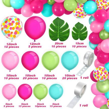 极速Tropidcal Hawaii Theme Latex Balloon Set Creative Balloo