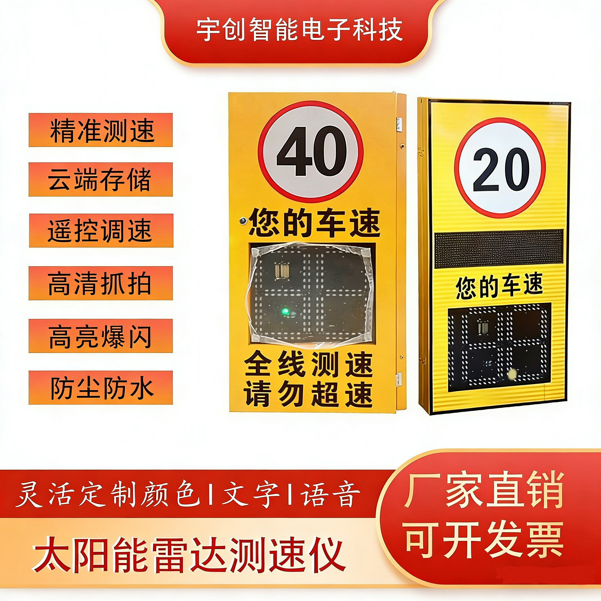 实时车速显示，超速抓拍图片