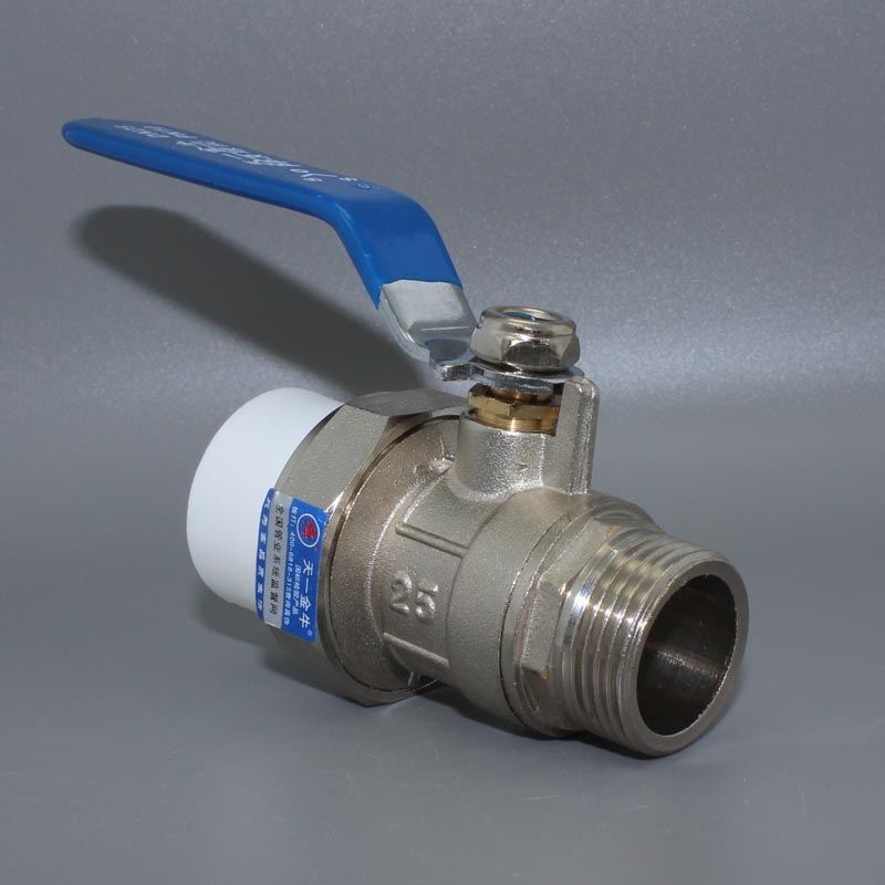 热销天一 金牛PPR单外丝活接铜球阀 外F丝球阀 6分 4分 1寸 ppr球