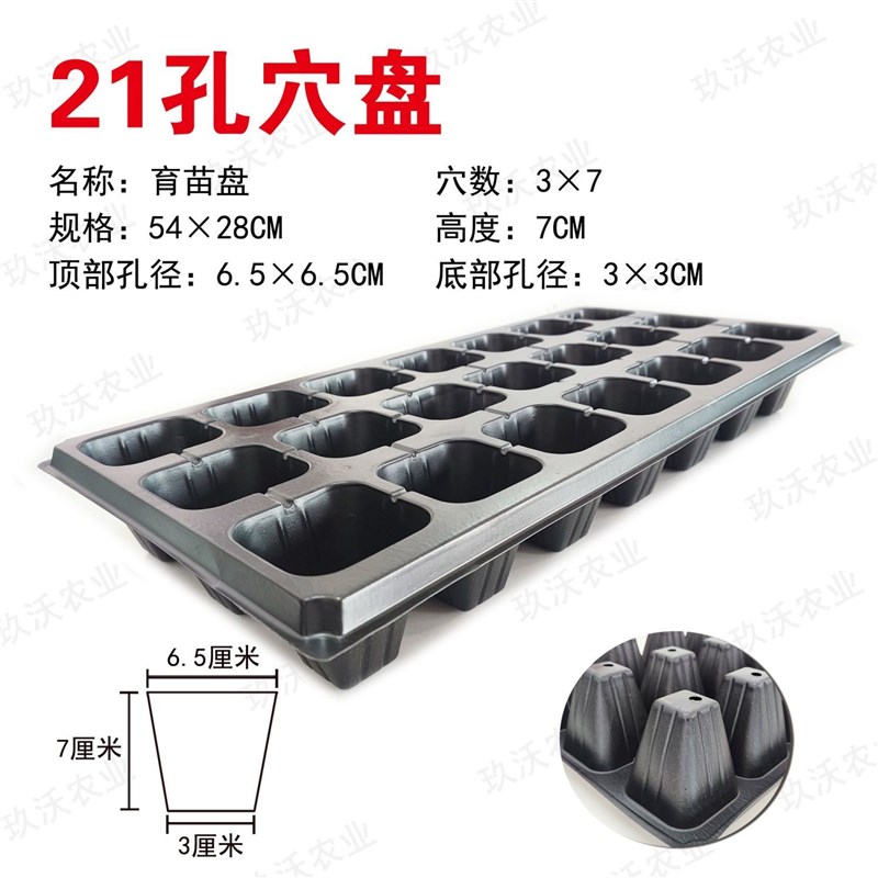 热销育苗加厚苗盘玉米营养蔬菜穴盘托盘扦插M辣椒多肉秧苗专用草