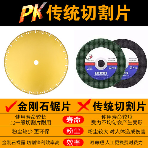 热销钎焊切割片角磨机切割片切A铁王不锈钢金属轮胎瓷砖玻璃切割