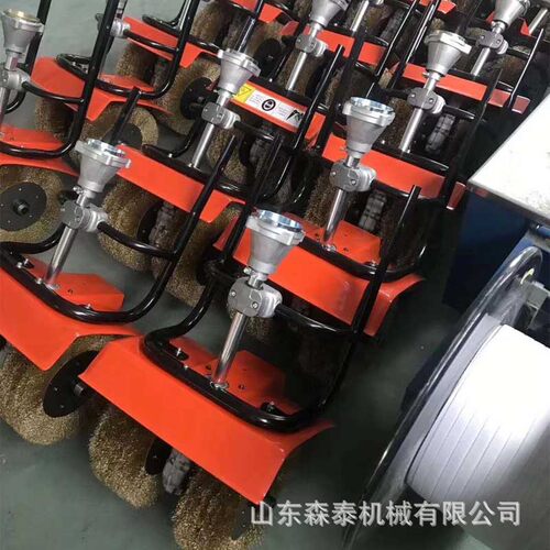 彩瓦板除锈机 多功能除锈机款式多多 小型手扶式板材抛光除锈机