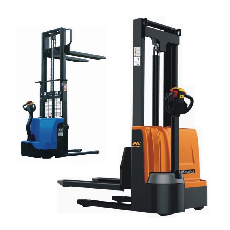 经济型步行式全电动堆高车1.6吨 迷你 小型 电动托盘堆垛车堆高车