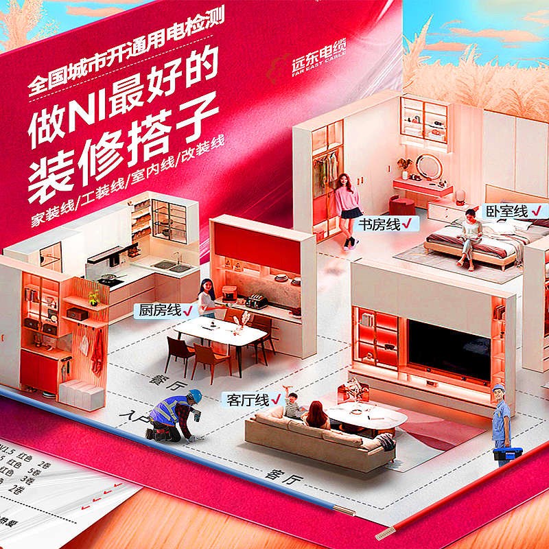 远东电缆RVV3*4平方r国标3芯信号传输线多芯铜芯护套电线【软线】