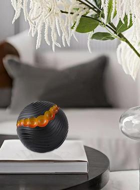 意式极简现代轻奢风金属摆件售B楼部酒柜玄关电视柜树脂家居装饰