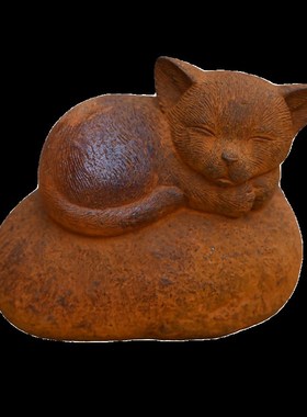 小猫开会。铸铁j动物装饰摆件花园露台桌面软装园艺杂货庭院造景