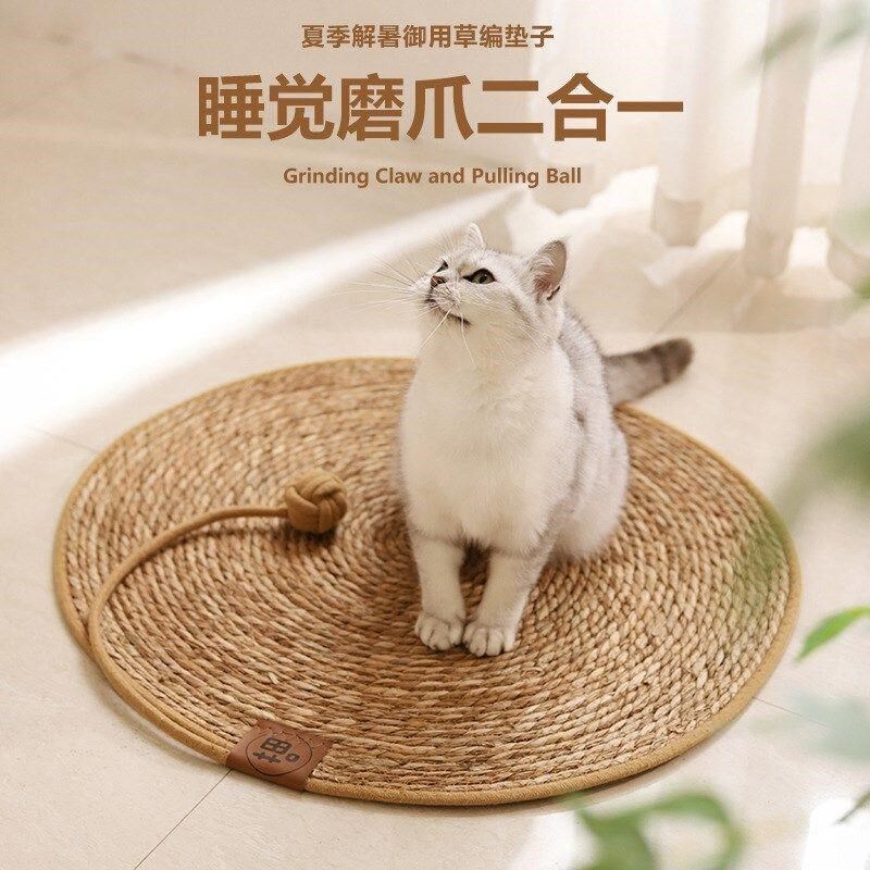 剑麻猫抓板窝耐磨不掉屑一体超大号猫爪板窝盆麻绳抓W不烂手工草
