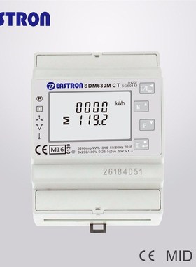 SDM630MCT non-MlID 1/5A CT connected Mutli Function Four Mod