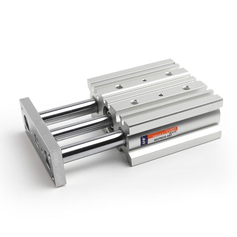 气动薄型三杆三轴带双导向柱气缸MGPL12 16 20 25 32Q-10 30 4050