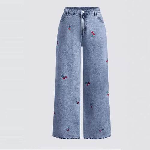 Plus Size Womens Stretchy Denim Jeans Pants Comfortable High