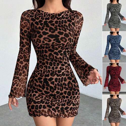 1 Piece Stylish Womens Halter Top Casual Backless Leopard