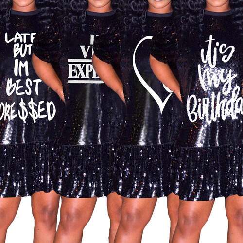 Women Sequin Birthday Dress Its My Birthday Dresses Sparkly