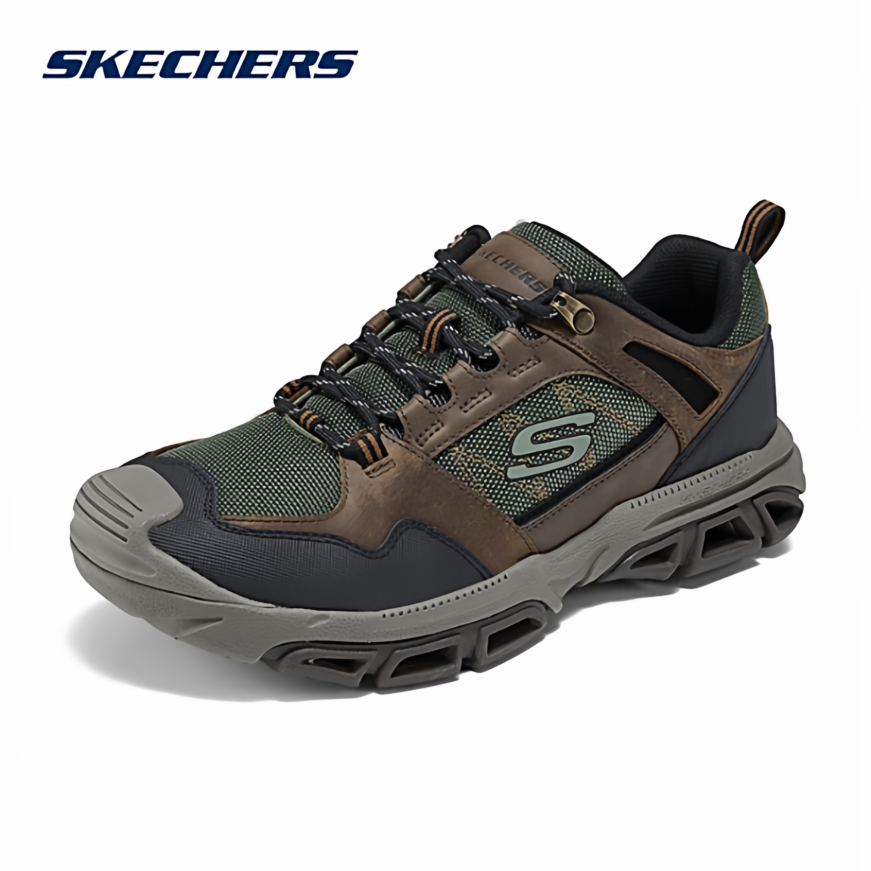 Skechers斯凯奇2025秋冬新款复古户外徒步鞋男士防滑运动鞋204493
