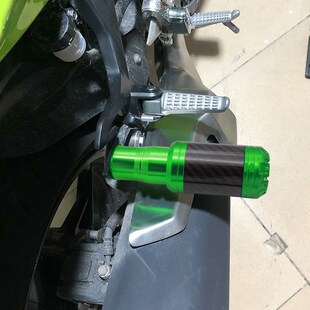 适用川崎Ninja4n00护杠改装碳纤维排气防摔球忍者400竞技防摔杠
