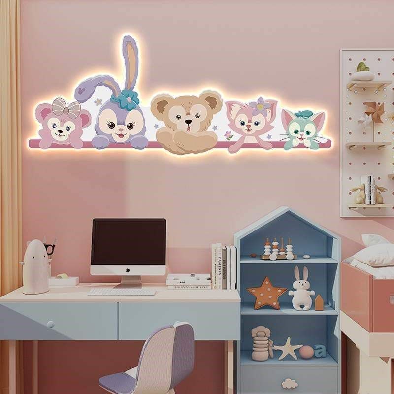 星黛露房装饰画琳娜贝儿tLED壁画灯女孩房间卧室床头墙面挂画,家居饰品,现代装饰画,淘宝优惠券,粉丝福利购,淘宝优惠卷