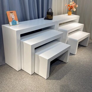 定制U型木质烤漆展n示柜手机展示台中岛橱窗展柜产品陈列柜摆台