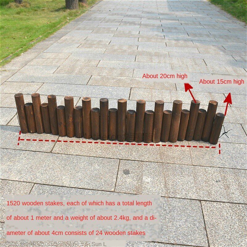 Outdoor carhbide Corrosion protection Wooden fence garden A