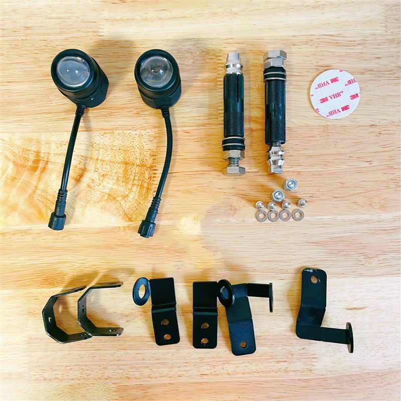 vespa 春天 冲刺150 GTS射灯D无损安装高亮独立开关GTS300射灯