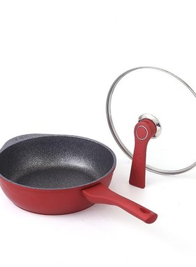 VCC麦饭石不粘锅炒锅气垫家用炒菜锅电K磁炉通用平底锅煤气灶燃气