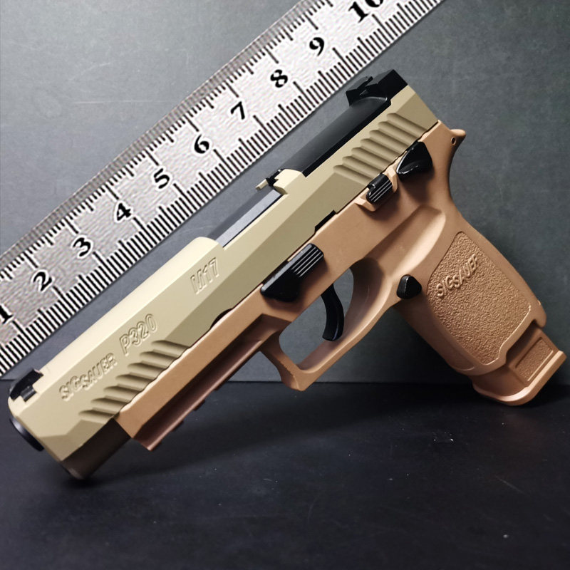 手拉猛虎p320m17mh成人合金属玩具枪发射器西格绍尔仿真软弹枪2