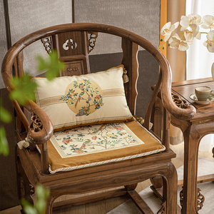 名堂东方绘意新中式红木太师椅垫实木加厚海绵圈椅坐垫客厅沙发垫