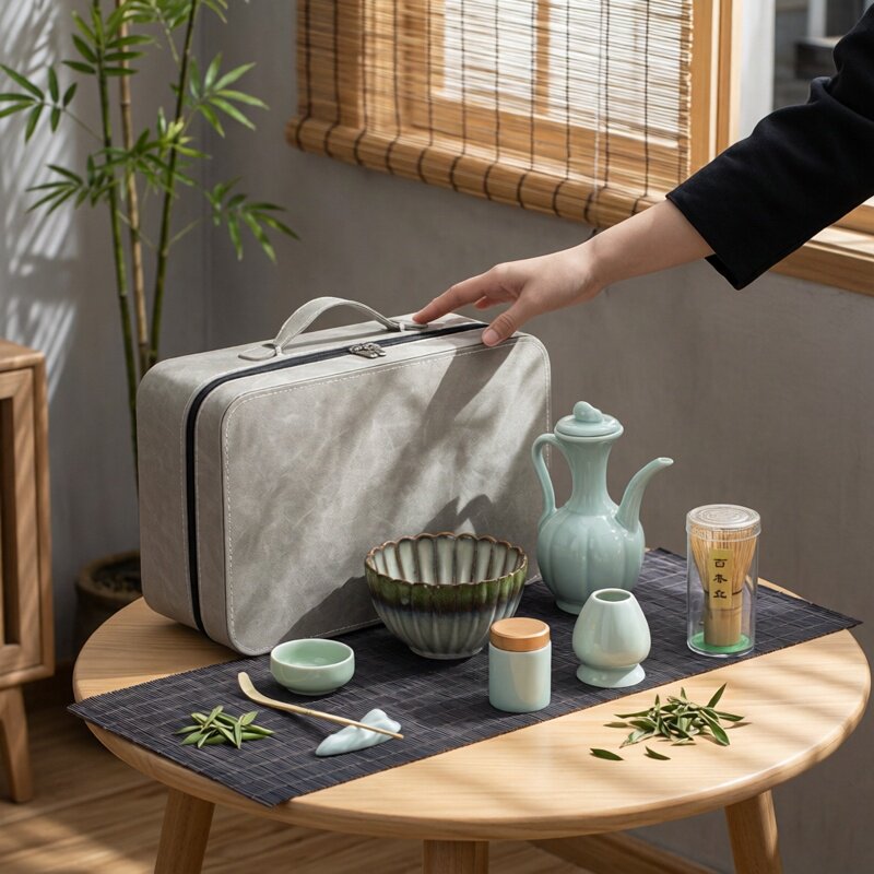 茶筅抹茶刷百本立组合宋代点茶全套用具抹茶打茶器工具套装礼盒