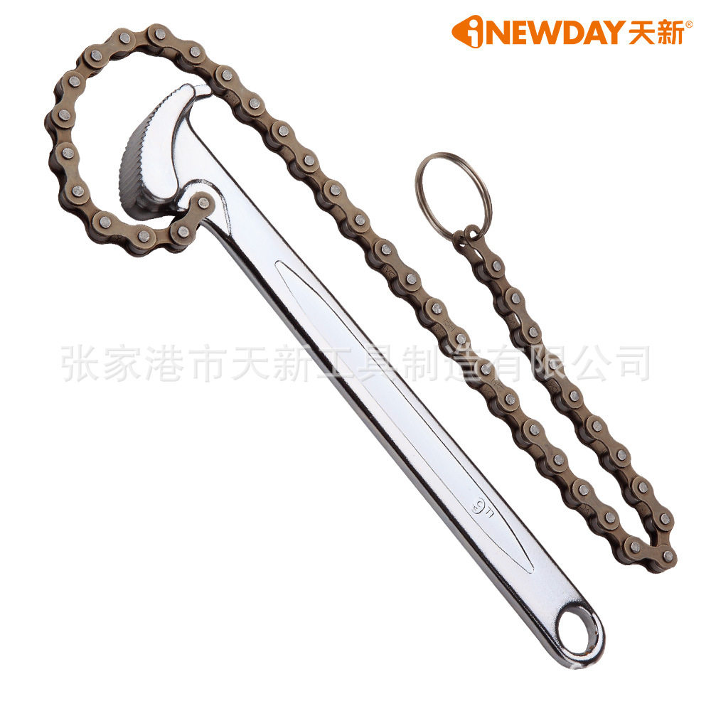 厂家直销TX1109C链条扳手9寸12寸链条钳工厂 天新工具