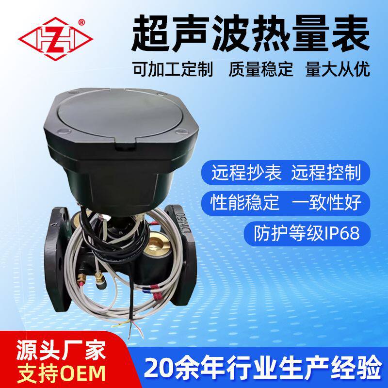 厂家直销波大型号热量表 有线远传热量表 中央空调用超声波热量表