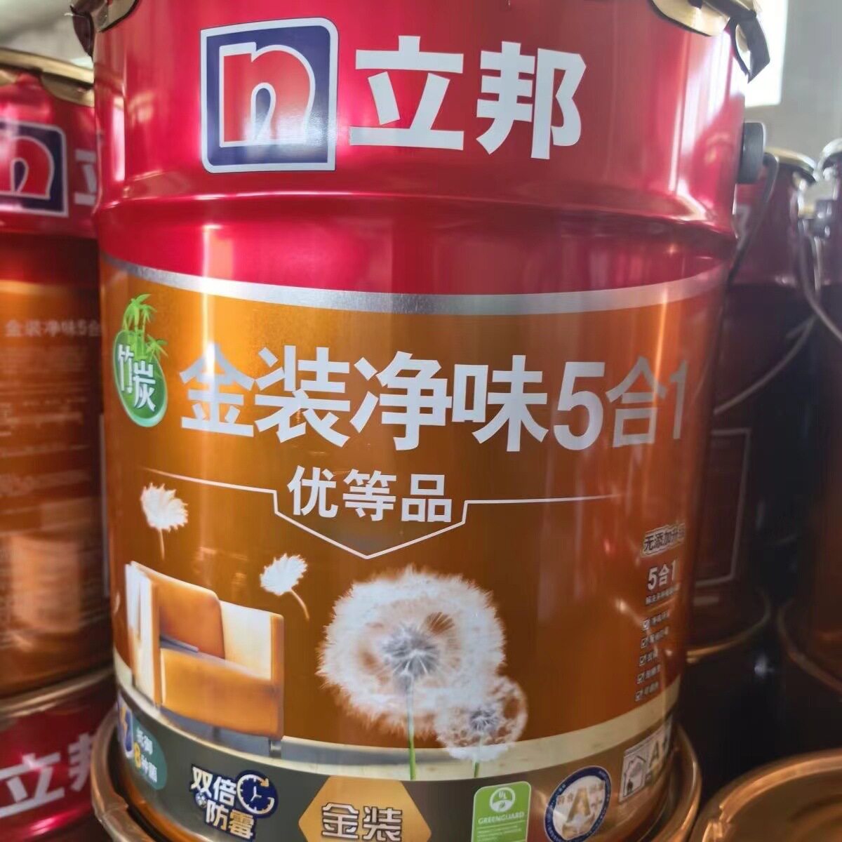 厂家直销邦漆金装净味五合一乳胶漆18L内墙乳胶漆抗甲醛环保涂料