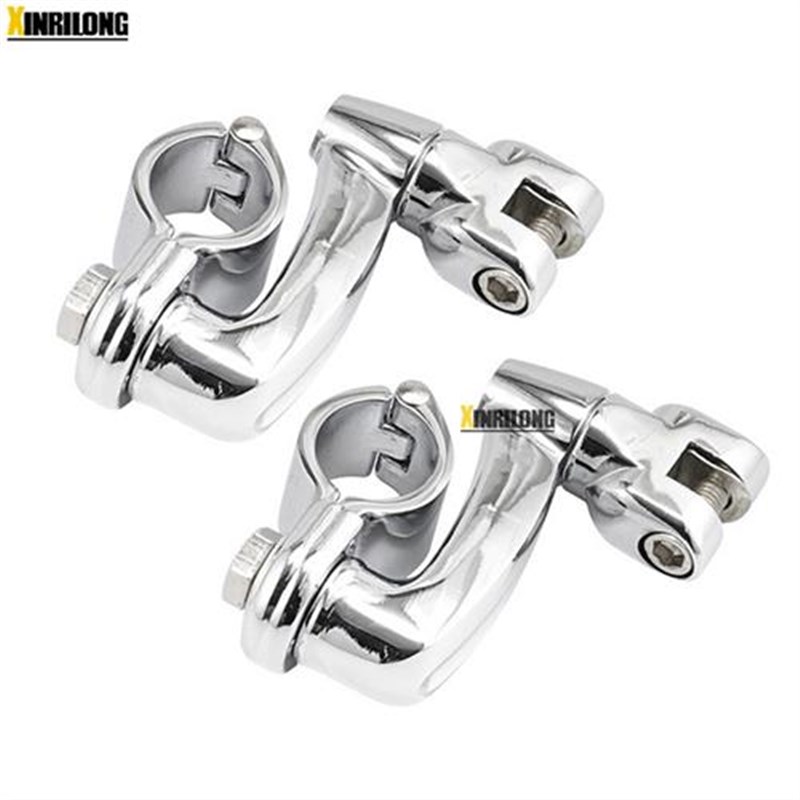 摩托车护杠哈雷巡航太子车通用改装3E2MM保险杠护杆脚踏休息脚踏