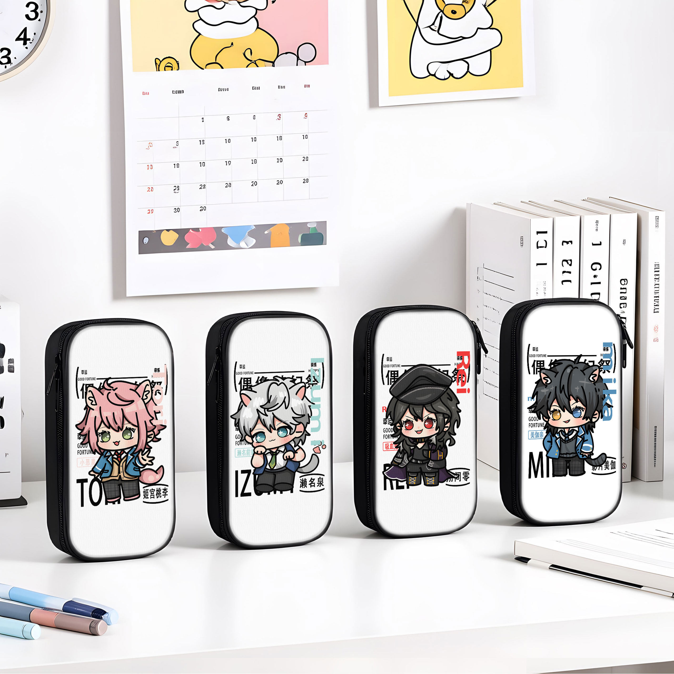 偶像梦幻祭笔袋高颜值ins风文具袋男孩女生2025新款超火文具盒初中生女孩款笔盒小学生铅笔盒网红爆款二次元,文具电教/文化用品/商务用品,笔袋,淘宝优惠券,粉丝福利购,淘宝优惠卷