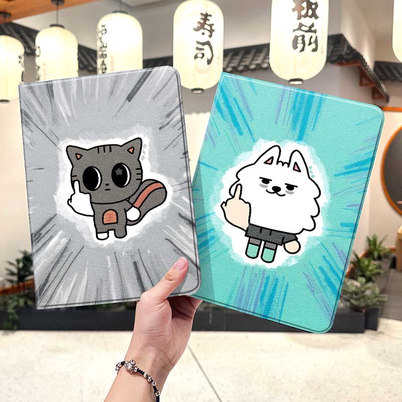 没素质的角巴兔ipad10保护套pro2024款11寸5苹果air7平板mini6壳4迷你3适用2三折2020带笔槽8第9代2021九2018