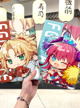 fgo2021款ipad9保护套pro2022苹果mini6外套ipod迷你4壳air5适用2平板3带笔槽十第10代ioad三折fate周边2023