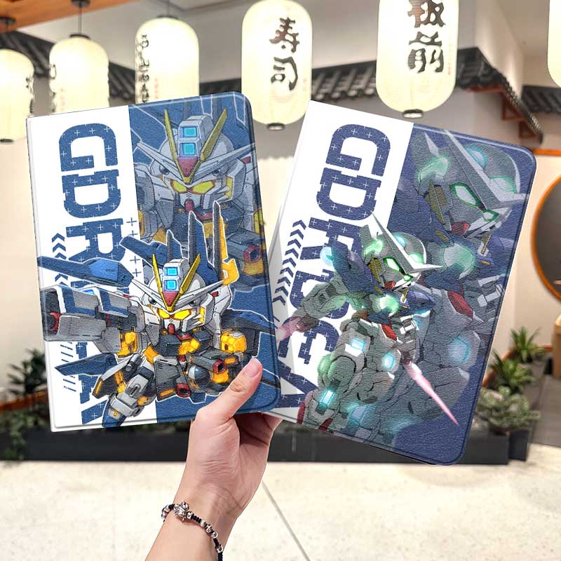 高达ipad10保护套pro2024款11寸5苹果air7平板mini6壳4迷你3适用2三折2020带笔槽8第9代2021周边2018机甲男生