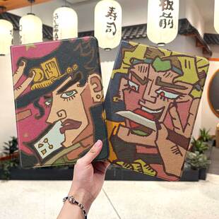 jojo的奇妙冒险ipad10保护套pro2024款11寸5苹果air7平板mini6壳4迷你3适用2三折2020带笔槽8第9代2021抽象九