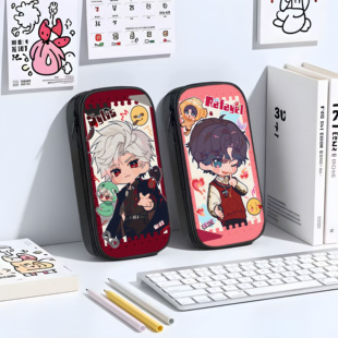 恋与深空Q版笔袋高颜值ins风小学生铅笔盒女生2026新款超火文具袋初中生笔盒学生文具盒儿童网红爆款女孩秦彻