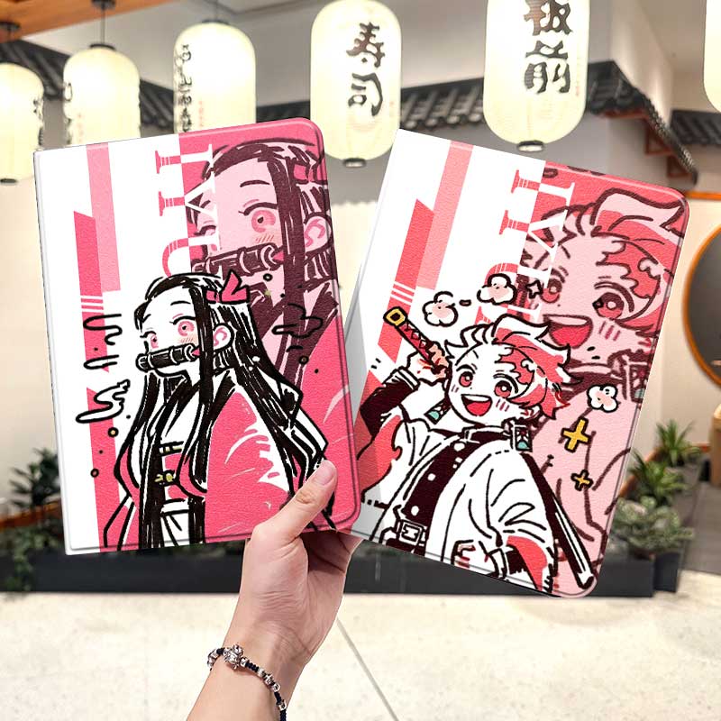 鬼灭之刃ipad10保护套pro2024款11寸5苹果air7平板mini6壳4迷你3适用2三折2020带笔槽8第9代2021富冈义勇2018