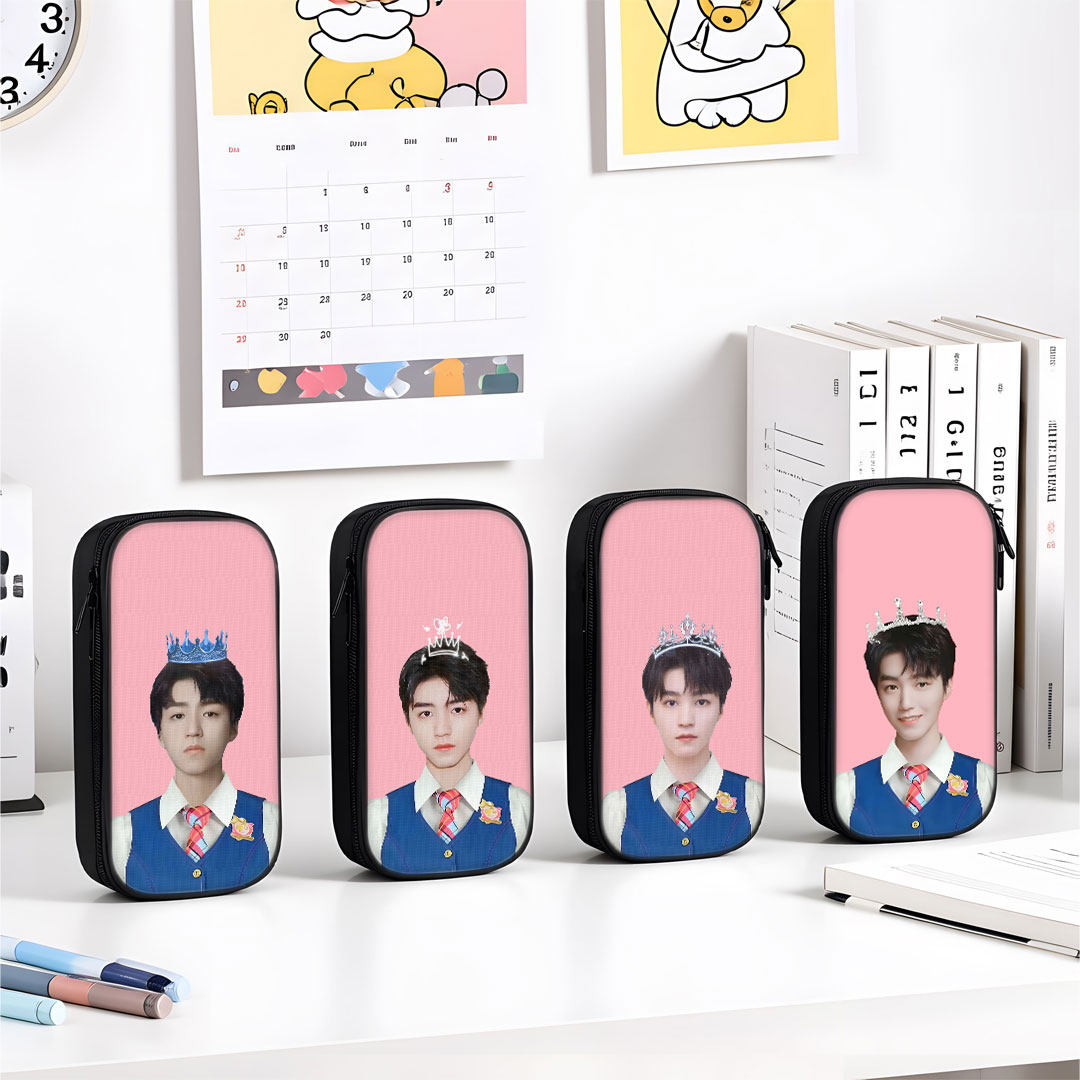 王俊凯抽象芭比公主搞怪笔袋小学生铅笔盒2025新款超火文具袋初中生笔盒学生文具盒儿童网红爆款女生女孩周边