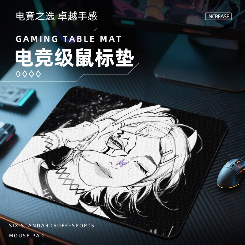无畏契约慕蝶鼠标垫电竞fps游戏专用电脑桌垫子大小号桌面二次元