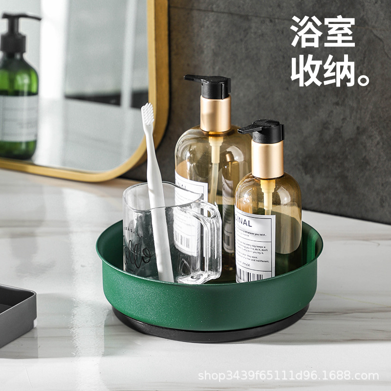 调料置物架  厨房台面旋转家用酱油醋调味架  水果盘置物架